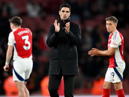 ميكيل أرتيتا مدرب أرسنال بعد مواجهة كريستال بالاس بالدوري الإنجليزي الممتاز - 23 أبريل 2025 - X/@Arsenal