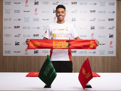 مصعب الجوير بعد انضمامه للقادسية من الهلال - 3 أغسطس 2025 - X/@Alqadsiah