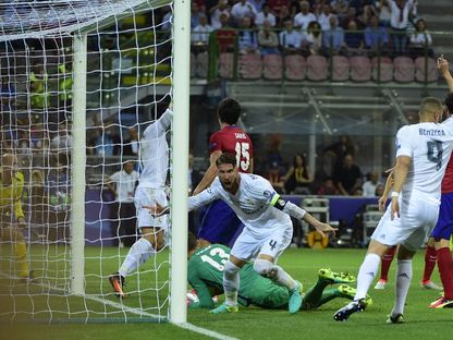 هدف سيرخيو راموس لاعب "ريال مدريد" في نهائي دوري أبطال أوروبا عام 2016 أمام "أتليتيكو مدريد" - AFP