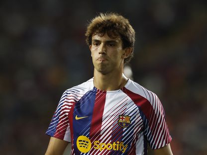 جواو فيليكس مهاجم برشلونة خلال مواجهة فريقه أمام إشبيلية - 29 سبتمبر 2023 - Reuters