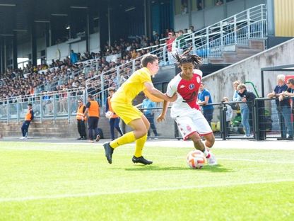 سيمون بوابري (إلى اليمين) خلال إحدى مباريات ناشئي موناكو - 30 يونيو 2023 - asmonaco.com