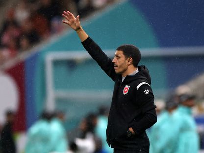 المغربي جمال سلامي مدرب الأردن خلال مواجهة المغرب في نهائي كأس العرب - 18 ديسمبر 2025 - Reuters