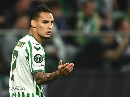 أنتوني خلال نهائي دوري المؤتمر الأوروبي بين ريال بيتيس وتشيلسي - 1 مايو 2025 - Reuters