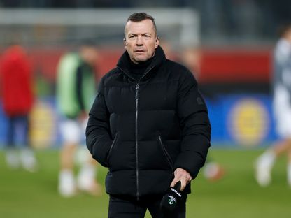 لوثار ماتيوس قبل مباراة بين هايدنهايم وكوبنهاغن في دوري المؤتمر الأوروبي - 20 فبراير 2025 - REUTERS