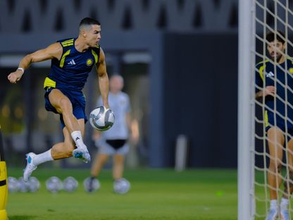 كريستيانو رونالدو نجم النصر خلال تدريب - 7 أكتوبر 2026 - X/@AlNassrFC