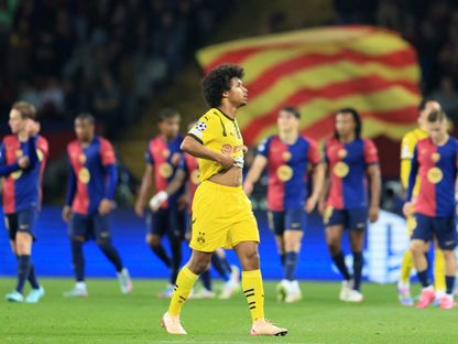 كريم أديمي في مواجهة دورتموند ضد برشلونة - 9 أبريل 2025 - Reuters