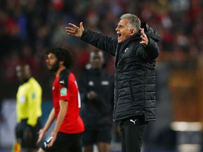 البرتغالي كارلوس كيروش مدرب المنتخب المصري في مباراة السنغال - REUTERS