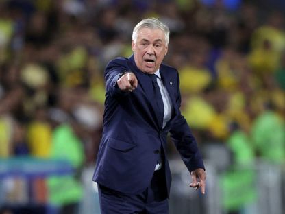 مدرب البرازيل كارلو أنشيلوتي خلال مباراة ضد تشيلي في تصفيات كأس العالم 2026 - 4 سبتمبر 2025 - REUTERS