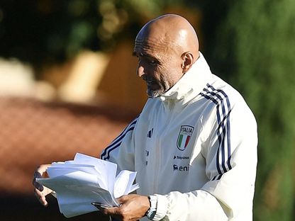 سباليتي في أول حصة تدريبية له مع منتخب إيطاليا بعد خلافة مانشيني - Reuters