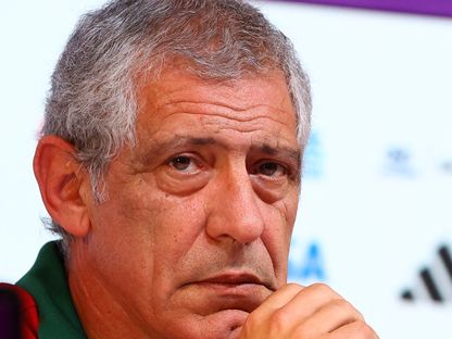 فرناندو سانتوس مدرب البرتغال خلال مؤتمر صحفي بالدوحة في 06 جيسمبر 2022 - Reuters