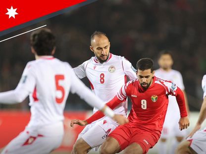 من مباراة طاجيكستان والأردن في التصفيات الآسيوية المشتركة المؤهلة لكأس آسيا 2027 وكأس العالم 2026 - 16 نوفمبر 2023 - Facebook/Jordan Football Association