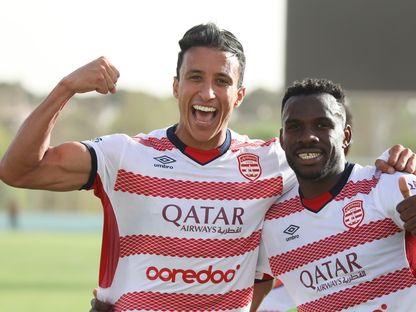 احتفال لاعبي النادي الإفريقي بعد الفوز على قوافل قفصة في الدوري التونسي - 4 نوفمبر 2023 - Facebook/Club Africain