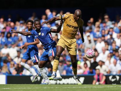 ماتيتا مهاجم بالاس في كرة مشتركة أمام تشيلسي - 17 أغسطس 2025 - Reuters