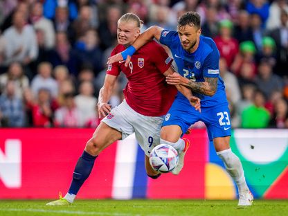 من لقاء النرويج والسويد في دوري الأمم الأوروبية  - via REUTERS