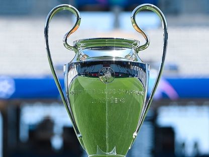 كأس دوري أبطال أوروبا على ملعب "أتاتورك" عشية النهائي بين إنتر ميلان ومانشستر سيتي - 09 يونيو 2023 - Twitter/@ChampionsLeague