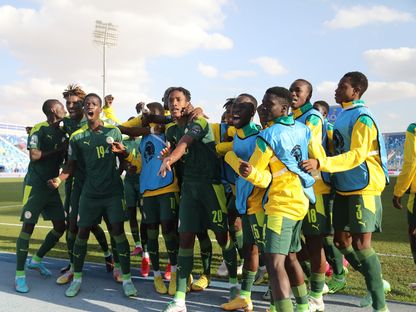 لاعبو منتخب السنغال سعداء بالفوز على تونس والتأهل إلى نهائي كأس أمم إفريقيا للشباب - twitter/CAF_Online
