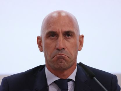 لويس روبياليس رئيس الاتحاد الإسباني لكرة القدم - 5 أكتوبر 2022 - REUTERS