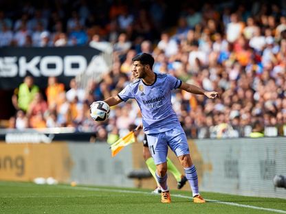 ماركو أسينسيو خلال مباراة بين ريال مدريد وفالنسيا - 21 مايو 2023 - NurPhoto via AFP