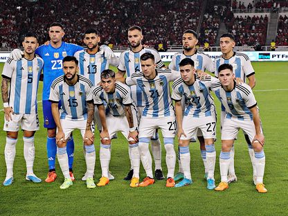 منتخب الأرجنتين قبل مواجهة إندونيسيا - 19 يونيو 2023 - Reuters