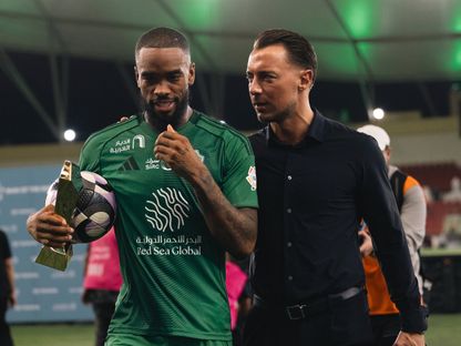 مدرب الأهلي ماتياس يايسله وإيفان توني بعد مباراة ضد الفتح - 6 مايو 2026 - X/@ALAHLI_FC