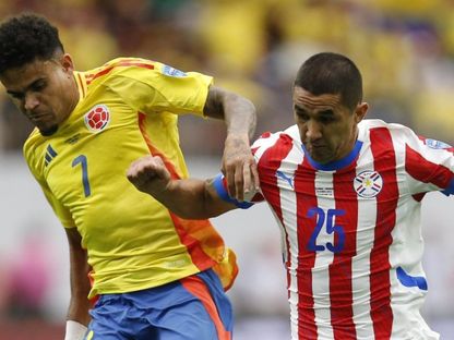 لويس دياز في مباراة كولومبيا وباراغواي ببطولة كوبا أميركا 2024 - CopaAmerica/x