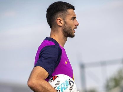 جوان غارسيا من تدريبات نادي برشلونة - 20 يوليو 2025 - IG/__joangarcia