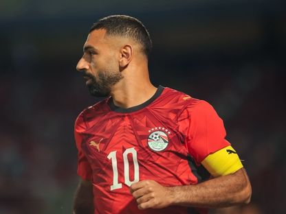 محمد صلاح قائد مصر خلال لقاء أنغولا بتصفيات كأس أمم إفريقيا - 25 سبتمبر 2026 - X@EFA