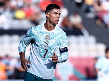كريستيانو رونالدو خلال مباراة البرتغال وتشيلي الودية - 6 يونيو 2026 - Reuters