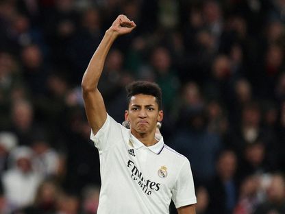 ألفارو رودريغيز في مباراة ريال مدريد وأتلتيكو مدريد - 29 مارس 2023 - Reuters