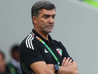 هيليو سوزا مدرب منتخب الكويت في مباراة الأردن بكأس العرب - 6 ديسمبر 2025 - Reuters