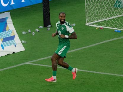 احتفال إيفان توني مهاجم الأهلي بتسجيل هدف في مرمى الرياض بالدوري السعودي - 4 سبتمبر 2026 - X/@ALAHLI_FC