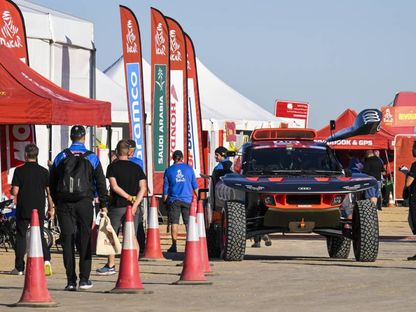 وصول المشاركين في رالي داكار السعودية 2023 - dakar.com