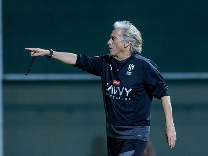 مدرب نادي الهلال جورجي جيسوس خلال حصة تدريبية قبل مباراة النصر بنهائي كأس الملك سلمان - 10 أغسطس 2023  - twitter/Alhilal_FC