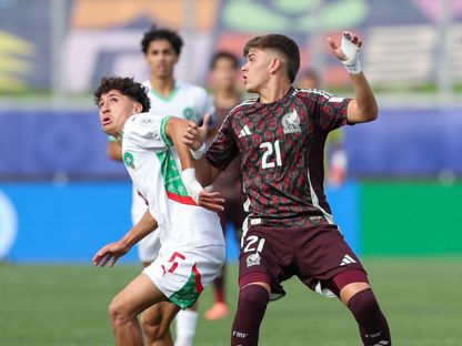 من مباراة المغرب والمكسيك في كأس العالم تحت 20 عاماً - 4 سبتمبر 2025 - X/@miseleccionmxEN