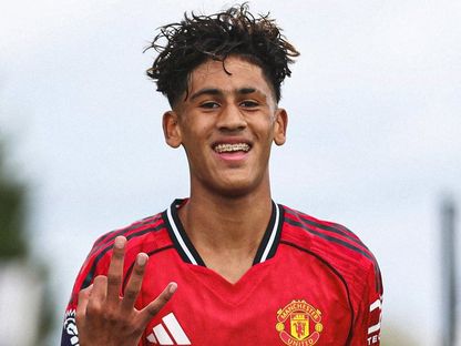 جي جي غابرييل لاعب مانشستر يونايتد للشباب - 6 أكتوبر 2025 - @PLYouth