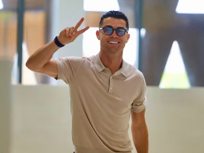 كريستيانو رونالدو نجم النصر أثناء عودته لمقر نادي النصر - 26 مارس 2026 - X/@Cristiano