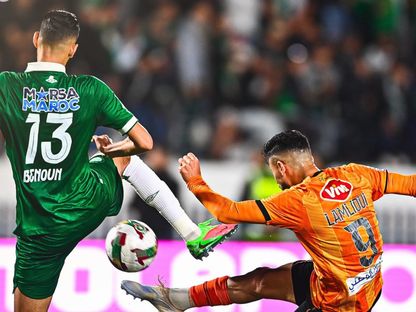 خلال مباراة الرجاء الرياضي ونهضة بركان في الدوري المغربي - 3 يونيو 2026 - FB/@RS Berkane