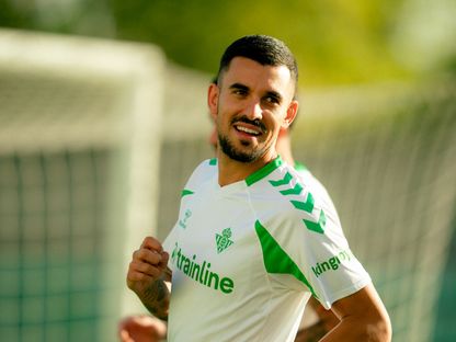 داني سيبايوس خلال تدريب لريال بيتيس - 2 سبتمبر 2026 - X/@RealBetis