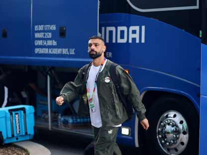 محمد صلاح قائد مصر يصل إلى الملعب قبل مواجهة الأرجنتين في كأس العالم - 7 يوليو 2026 - Reuters