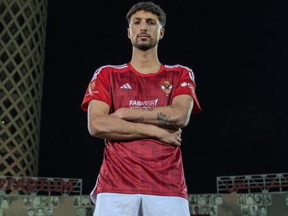 وسام أبو علي بقميص الأهلي المصري - 11 يناير 2023 - X/@AlAhly