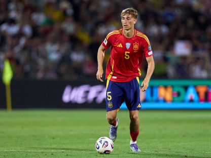 دين هويسن خلال مباراة بين إسبانيا وبلغاريا في تصفيات كأس العالم 2026 - 4 سبتمبر 2025 - X/@SEFutbol