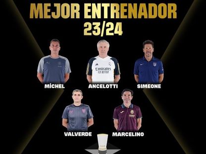 المدربون المرشحون لجائزة الأفضل في الدوري الإسباني لموسم 2023-2024 - X/@LaLiga