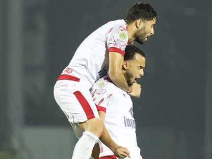 فرحة الوداد بالفوز الصعب على سيمبا في دوري أبطال إفريقيا 9-12-2023 - Wydad/x