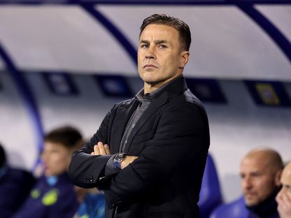 فابيو كانافارو مدرب دينامو زغرب الكرواتي في مباراة ميلان بدوري أبطال أوروبا - 29 يناير 2025 - Reuters