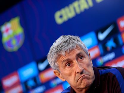 مدرب برشلونة الإسباني كيكي سيتين - AFP