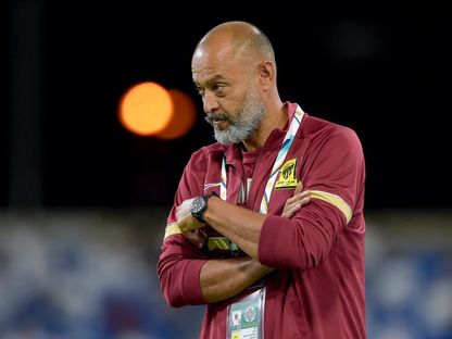 البرتغالي نونو سانتو المدير الفني لنادي اتحاد جدة في مباراة فريقه أمام الهلال - 5 أغسطس 2023 - twitter/UAFAAC