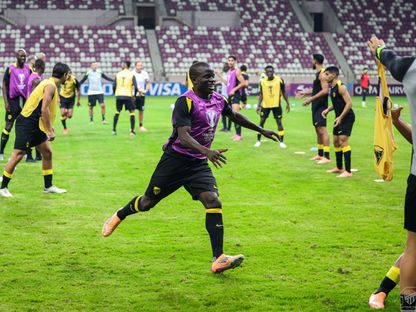 نغولو كانتي خلال تدريب للاتحاد السعودي - 19 أكتوبر 2025 - X/@ittihad