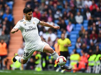 أسينسيو في مباراة للدوري الإسباني الموسم الماضي - AFP