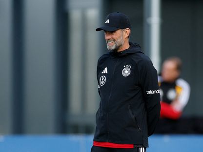 يورغن كلوب مدرب ألمانيا خلال التدريبات - 22 سبتمبر 2026 - Reuters