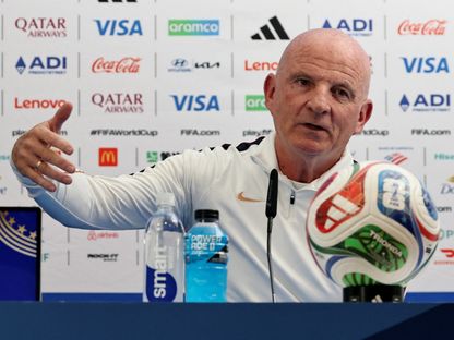 غي ستيفان المدرب المساعد لمنتخب فرنسا في مؤتمر صحافي - 25 يونيو 2026 - Reuters